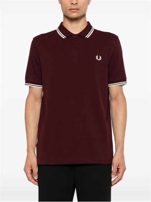 Polo con ricamo x Fred Perry COMME DES GARÇONS SHIRT | FNT502BW241BURGUNDY